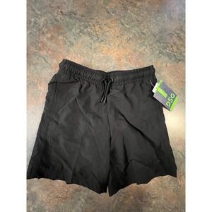 DSG Boys X Small Woven Train Shorts - Athletic Fit With Elastic Waist - Pure Bla
